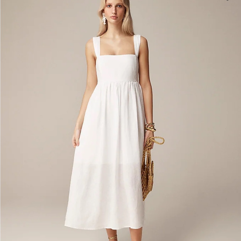 NWT - JCREW Linen midi dress